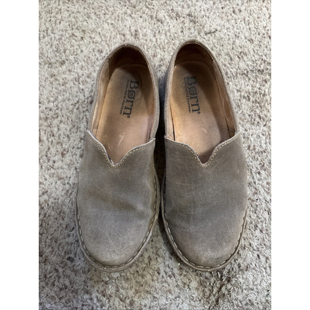 Born Leather Shoes Mules Women's 8.5 BR0033417 Brown Casual Slip On Loafers